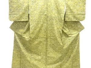 遠山に家屋模様織り出し西陣お召着物